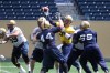 Ruth Bonneville / Winnipeg Free Press
Winnipeg Blue Bombers QB Drew Willy throws a pass during practice at Investors Group Field Tuesday.