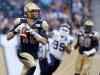 Winnipeg Blue Bombers' quarterback Robert Marve (16) looks to pass as the team plays against the Toronto Argonauts', Friday, August 14, 2015. (Trevor Hagan / Winnipeg Free Press)