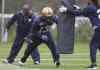 Mike Deal / Winnipeg Free Press
Jasper Simmons joined the Blue Bombers on the field at  Investors Group Field this morning.