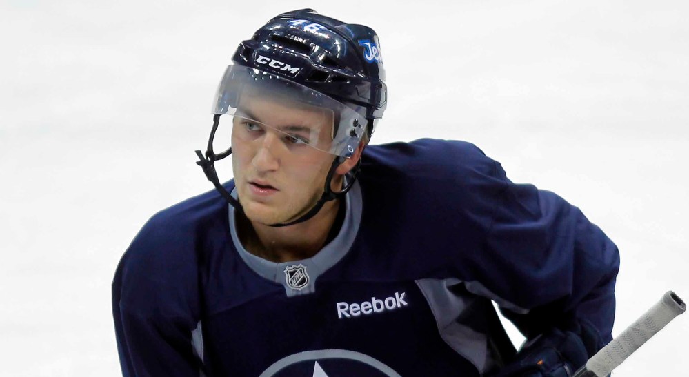 BORIS MINKEVICH / WINNIPEG FREE PRESS files
J.C. Lipon was called down to the Manitoba Moose after a successful preseason run with the Winnipeg Jets.
