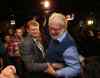 Jason Halstead / Winnipeg Free Press
Daniel Blaikie celebrates his victory with his father Bill at the New Cavalier Inn on Regent Avenue West last night.