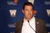 BORIS MINKEVICH / WINNIPEG FREE PRESS
General Manager Kyle Walters answers questions from the media Friday.