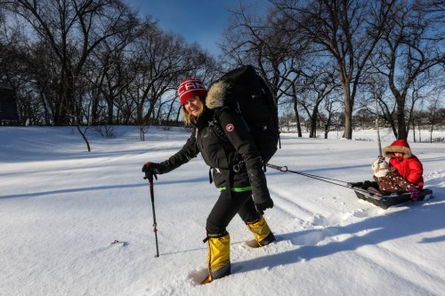 Mike Deal / Winnipeg Free Press
Sarah Dentry-Travis, a U of M researcher will be travelling to Antarctica in a few days with some war veterans. She will be hiking with them and studying the effects of stress on their bodies and minds.