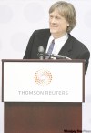 CNS Peter J. Thompson
Thomson Reuters chairman David Thomson speaks to shareholders at it's annual AGM at Toronto's Roy Thomson Hall, Wednesday May 7.
