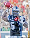 JOHN MAHONEY / CANWEST NEWS SERVICE ARCHIVES
Alouettes quarterback Adrian McPherson would pose a much more menacing athletic threat to the Blue Bomber defence than would Anthony Calvillo.
