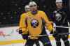 Ruth Bonneville / Winnipeg Free Press
Evander Kane at practice with Buffalo Sabres teammates at the MTS Centre for upcoming Sunday game against the Winnipeg Jets, almost a year after he was traded by the team.