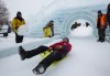 Mike Deal / Winnipeg Free Press
Workers continue to put the finishing touches on the Great Ice Show at The Forks Sunday before the area opens to the public on Monday.