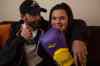 Mike Deal / Winnipeg Free Press
Calli Vanderaa and her dad, Corey. Calli has taken up boxing since she was shot last fall.