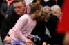 JOHN WOODS / WINNIPEG FREE PRESS
Brent(from left), Kiana and Gaylene Nemeth, the family of Cooper Nemeth, support each other at a smudging memorial service for Cooper and his family at Gateway Recreation Centre Monday, February 22, 2016. Cooper Nemeth was found murdered on Saturday.
