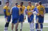 JOE BRYKSA / WINNIPEG FREE PRESS
Winnipeg Blue Bombers quarterbacks (from left) Bryan Bennett, Dominique Davis, Drew Willy, and Matt Nichols with QB coach Buck Pierce, left, and offensive co-ordinator Paul LaPolice. The Bombers are in preparation for a pre-season game against the Montreal Allouettes Wednesday at Investors Group Field.