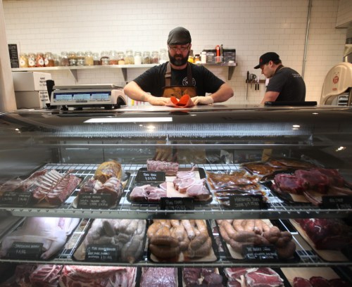 Bouchée Boucher’s restaurant is temporarily closed, but the accompanying butcher shop will continue to operate.