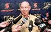 KEN GIGLIOTTI / WINNIPEG FREE PRESS
Bombers coach Mike Kelly talks on Monday about the season gone and the one to come.