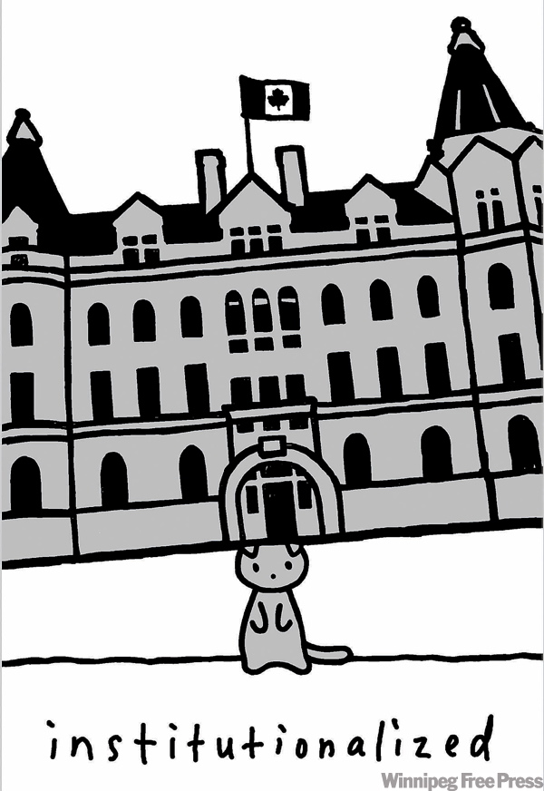 Supplied photo
The Pinky Show's cartoon cats take swipes at institutions including universities and galleries.