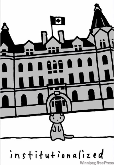 Supplied photo
The Pinky Show's cartoon cats take swipes at institutions including universities and galleries.