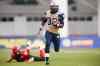 Jeff McIntosh / The Canadian Press
Winnipeg Blue Bombers' Will Ford returns a kick as Calgary Stampeders' Eric Fraser watches him get away during the first half of Saturday's game.