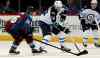 David Zalubowski / The Associated Press
Winnipeg Jets winger Blake Wheeler (centre) picks up the loose puck as Colorado Avalanche center Paul Stastny (left) gives chase during the first period Sunday's game in Denver, Colo.