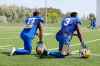 Justin Samanski-Langille / Winni
JUSTIN SAMANSKI-LANGILLE / WINNIPEG FREE PRESS

Blue Bombers' Defensive Back Brian Walker (L) takes a knee on the sideline with teammate Kevin Fogg (R) at Monday's practice.

170612 - Monday, June 12, 2017.