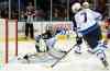 Kathy Kmonicek
Winnipeg Jets goalie Al Montoya kicks the puck away from the goal as Keaton Ellerby defends against the New York Islanders in the second period