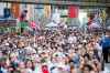 MIKAELA MACKENZIE / WINNIPEG FREE PRESS
The crowd at the whiteout street party just before the game starts in Winnipeg on Monday, May 7, 2018.