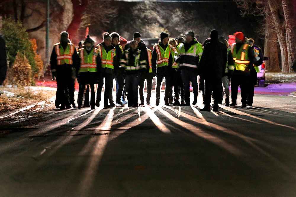 The Bear Clan Patrol walks streets in Winnipeg's North End as a way of promoting safety and serving as a deterent to crime. (John Woods / Winnipeg Free Press files)