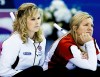 Nathan Denette / the canadian press
Team Canada skip Jennifer Jones, left, and third Cathy Overton-Clapham, watch while playing Yukon/NWT Monday.