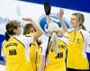 NATHAN DENETTE / THE CANADIAN PRESS 
From left, Manitoba third Kristen Phillips, skip Jill Thurston, lead Raunora Westcott and second Leslie Wilson beat Krista McCarville’s Ontario crew Wednesday.