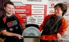 JOE.BRYKSA@FREEPRESS.MB.CA
Skips Mike McEwen (left) and Jason Gunnlaugson hold the Safeway men's  provincial championship trophy they hope to win in Steinbach next week.