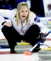 Nathan Denette / the canadian press
Team Canada skip Jennifer Jones and her team are in the 1 vs. 2 Page playoff against P.E.I. tonight.
