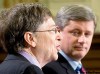 TOM HANSON / THE CANADIAN PRESS ARCHIVESS
Bill Gates with Prime Minister Stephen Harper at Feb. 20, 2007 HIV Vaccine Initiative announcement.