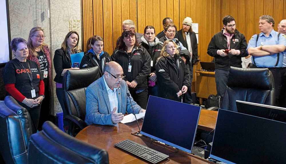 MIKE DEAL / WINNIPEG FREE PRESS
Aleem Chaudhary, president of Amalgamated Transit Union Local 1505