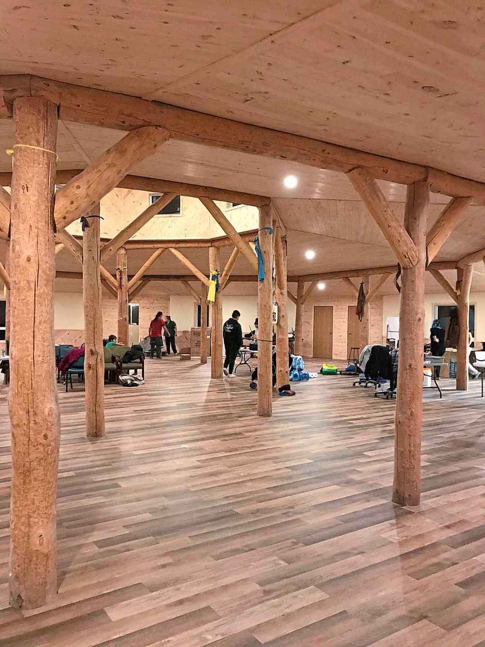 MAURICE BRUBACHER / WINNIPEG FREE PRESS
The Sun Lodge includes a central meeting hall with meeting rooms radiating out like spokes of a wheel.