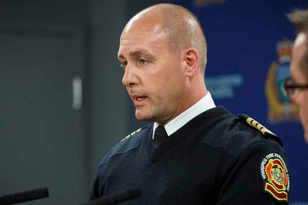 MIKE DEAL / WINNIPEG FREE PRESS
WFPS Deputy Chief of Operations and Communications Christian Schmidt