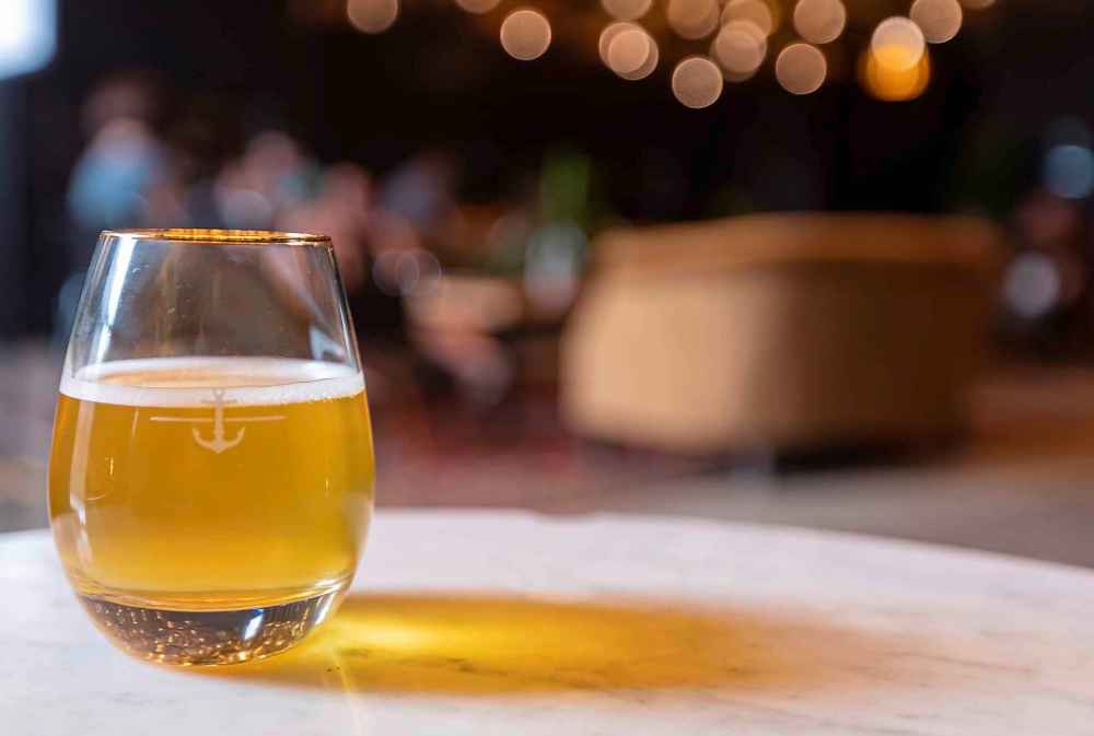 SASHA SEFTER / WINNIPEG FREE PRESS
A glass of saison in the taproom of Nonsuch Brewing Co.
190706 - Saturday, July 06, 2019.