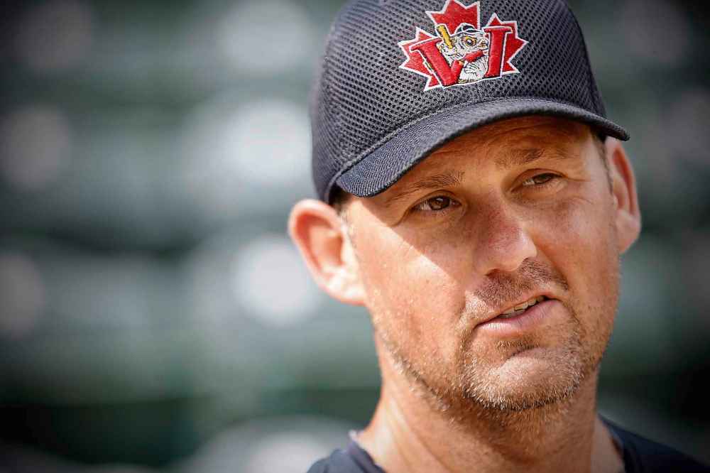 JOHN WOODS / WINNIPEG FREE PRESS
Winnipeg Goldeyes' hitting coach Tom Vaeth hopes to move up the ladder to managing.