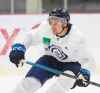 MIKE DEAL / WINNIPEG FREE PRESS
David Gustafsson (41) during Winnipeg Jets rookie camp at Bell MTS Iceplex Thursday morning.
190905 - Thursday, September 05, 2019.