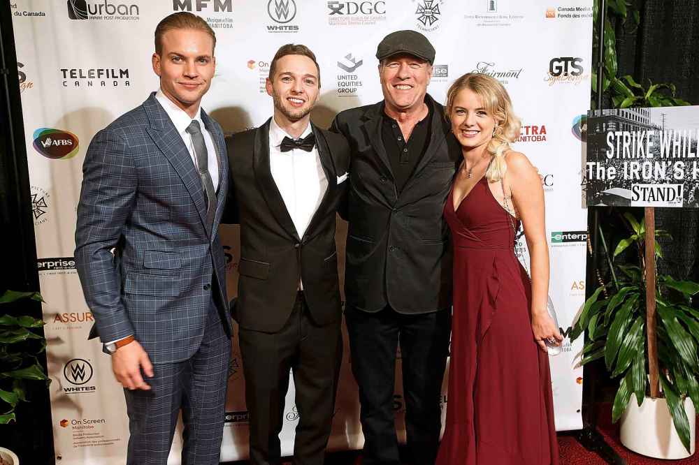 Marshall Williams (from left), Tristan Carlucci, Gregg Henry and Laura Wiggins. (John Woods / Winnipeg Free Press)