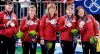 Ric Ernst / Canwest News Service
From left, Kristie Moore (alternate), Cori Bartel (lead), Carolyn Darbyshire (second), Susan O'Connor (third) and Cheryl Bernard (skip) show off their silver medals.