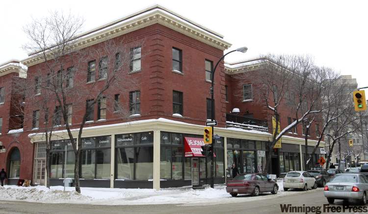 WAYNE.GLOWACKI@FREEPRESS.MB.CA
The corner location of the Free Press News Cafe at 237 McDermot Ave.