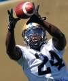 WAYNE GLOWACKI / WINNIPEG FREE PRESS
Blue Bomber backup running back Carl Volny hauls in a pass during practice at Canad Inns Stadium Thursday.