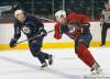 WAYNE GLOWACKI / WINNIPEG FREE PRESS
Troy Bodie, right, with Derek Meech, wants fans to know he's more than just an enforcer.