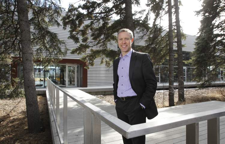 WAYNE GLOWACKI / WINNIPEG FREE PRESS
Smith Carter CEO Scott Stirton, at the Buffalo Place headquarters, says the takeover will broaden its markets.