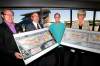 Wayne
From left, Councillor Scott Fielding; Bob Downs, Development Manager with Shindico; Mayor Sam Katz; and Deborah Green, with Cadillac Fairview, with concept drawings at an announcement of the proposed sale of the Polo Park  stadium site.