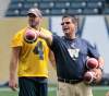 Wayne Glowacki / Winnipeg Free Press 
Offensive co-ordinator Marcel Bellefeuille was hard at work Thursday, retooling the Winnipeg offence in  preparation for Sunday's Labour Day weekend matchup in Regina.
