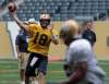 Wayne Glowacki / Winnipeg Free Press
Quarterback Justin Goltz at the Winnipeg Blue Bomber practice at Investors Group Field Thursday.