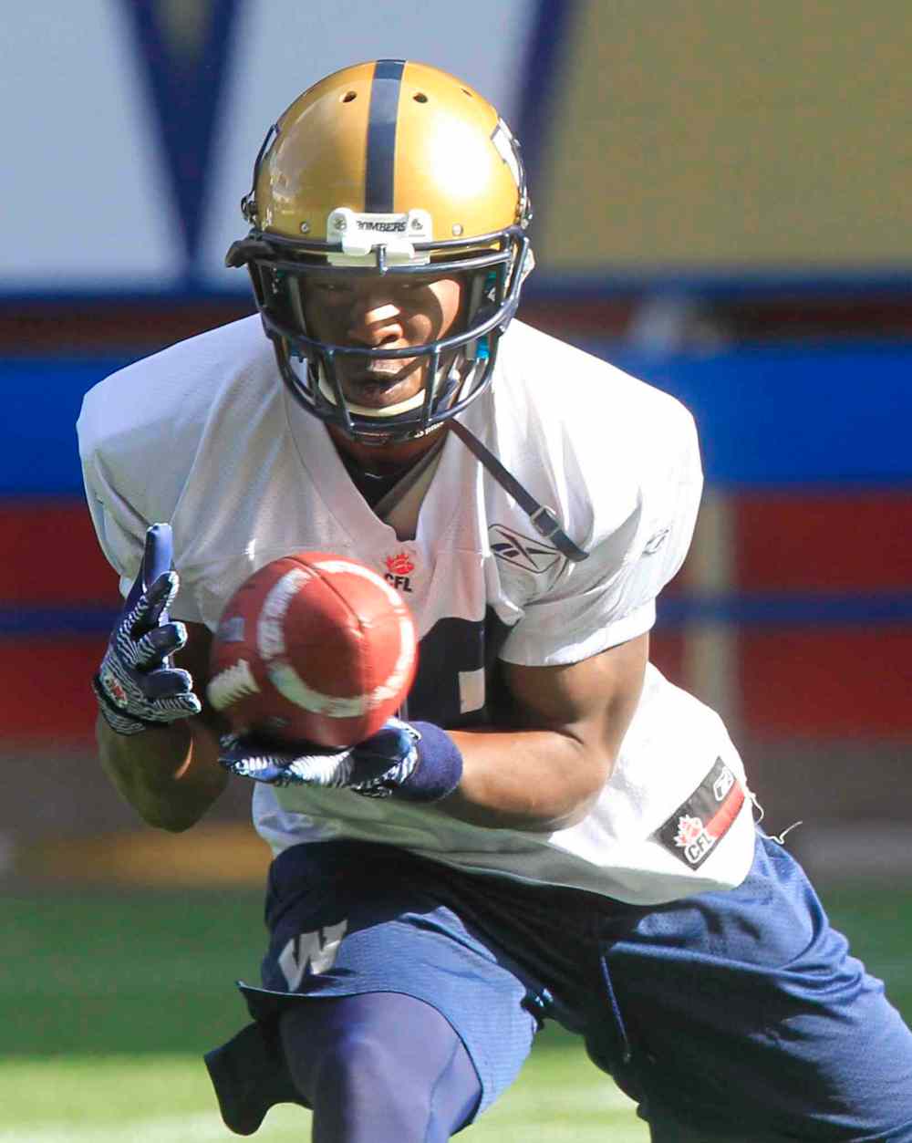 Wayne Glowacki / Winnipeg Free Press
Clarence Denmark: 'You have to come out and play every day like it could be your last time to suit up and play.'