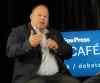 Wayne Glowacki / Winnipeg Free Press
Wade Miller, president and CEO of the Winnipeg Blue Bombers, visits the Winnipeg Free Press News Café Monday morning to chat about the up coming season.