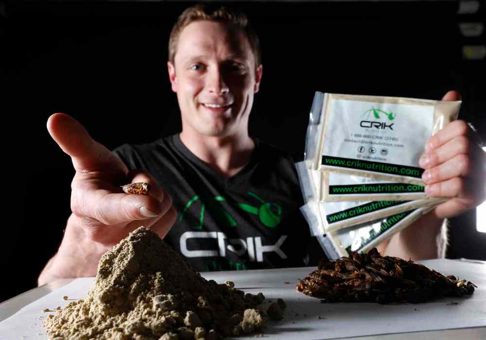 Wayne Glowacki/Winnipeg Free Press
Stony Mountain entrepreneur/fitness buff Alex Drysdale was named to a list of 50 most promising startups for his cricket-based protein powder.