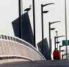 Hi.Ho. Dave Storoschuk was off to work on beautiful Friday morning cycling over the Disraeli Active Transportation Bridge. Wayne Glowacki / Winnipeg Free Press May1 2015