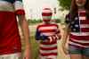 Mikaela MacKenzie / Winnipeg Free Press
Giuliana Weber, 9, walks to the stadium in a full-body costume to see the Nigeria vs. Sweden match at the FIFA women's world cup on Monday, June 8, 2015.  The Weber family is from Nebraska, and spent three hours at the border on the way to Winnipeg.