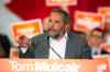 Thomas Mulcair holds a rally at the RBC Convention Centre in Winnipeg on Thursday. (Mikaela MacKenzie / Winnipeg Free Press)